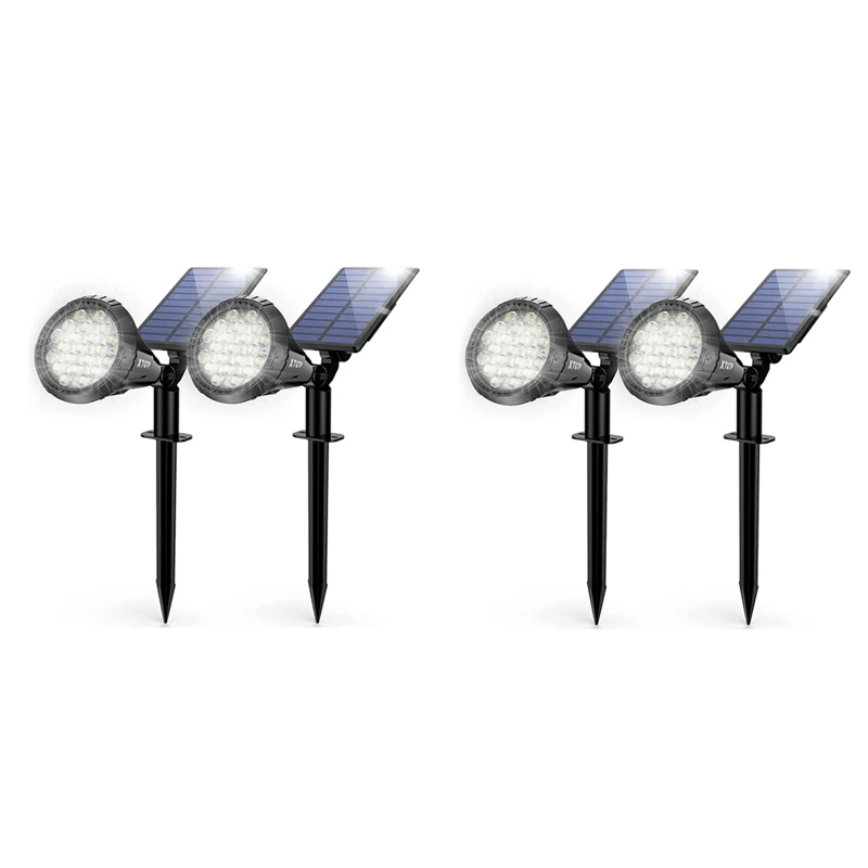  napelemes spotlámpák kültéri, napelemes kültéri lámpák automatikus be- és kikapcsolása IP67 vízálló napelemes udvari reflektorfény tájkép - 0