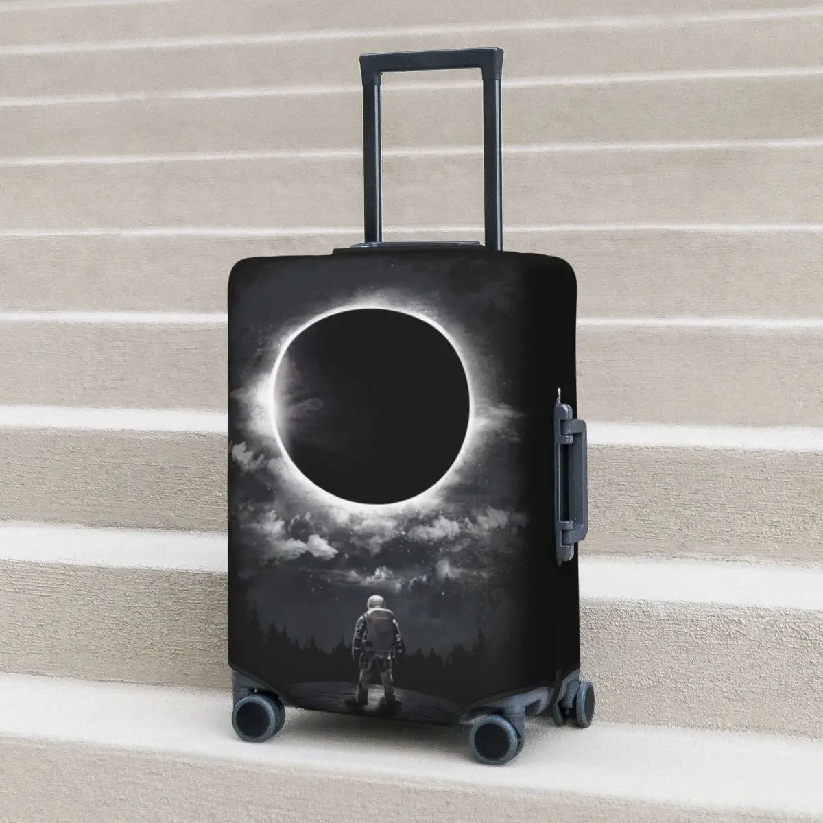 Napfogyatkozás bőrönd huzat Holiday Astronaut rugalmas poggyász kellékek Üzleti védelem - 0