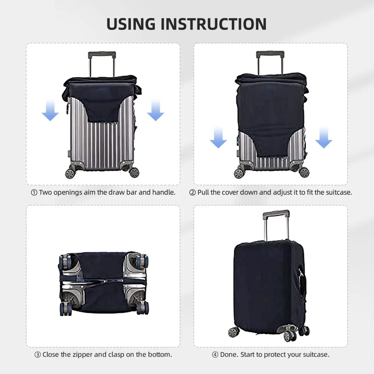 Napfogyatkozás bőrönd huzat Holiday Astronaut rugalmas poggyász kellékek Üzleti védelem - 4