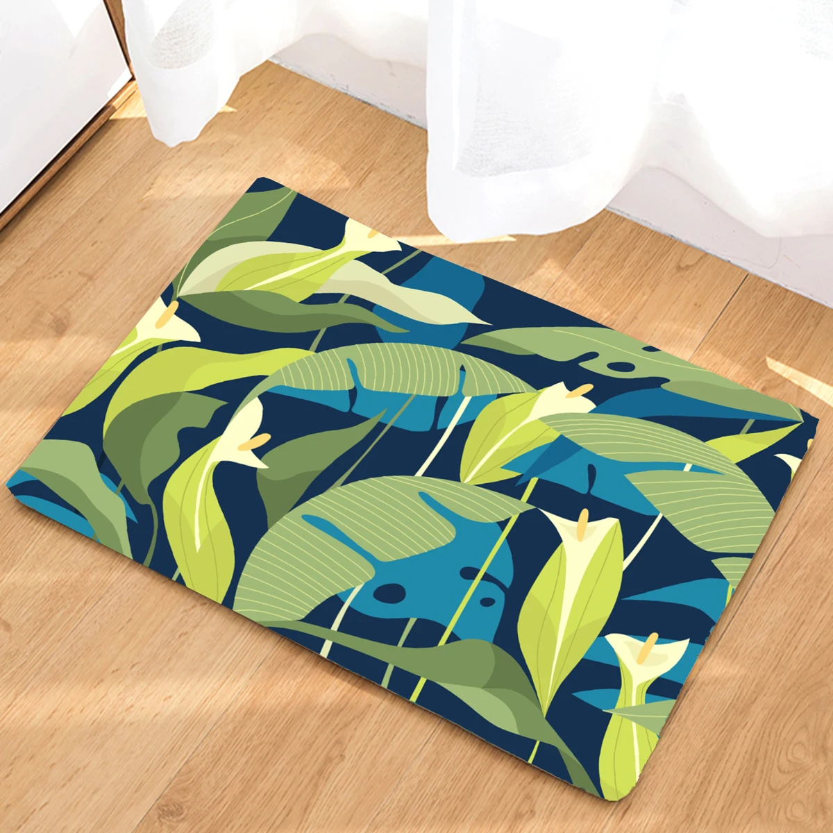 Növényi minta konyhaszőnyeg Fürdőszoba előszoba Bejárati lábtörlő hálószoba csúszásmentes lábszőnyegek otthoni nappali padló dekoráció szőnyeg - 2