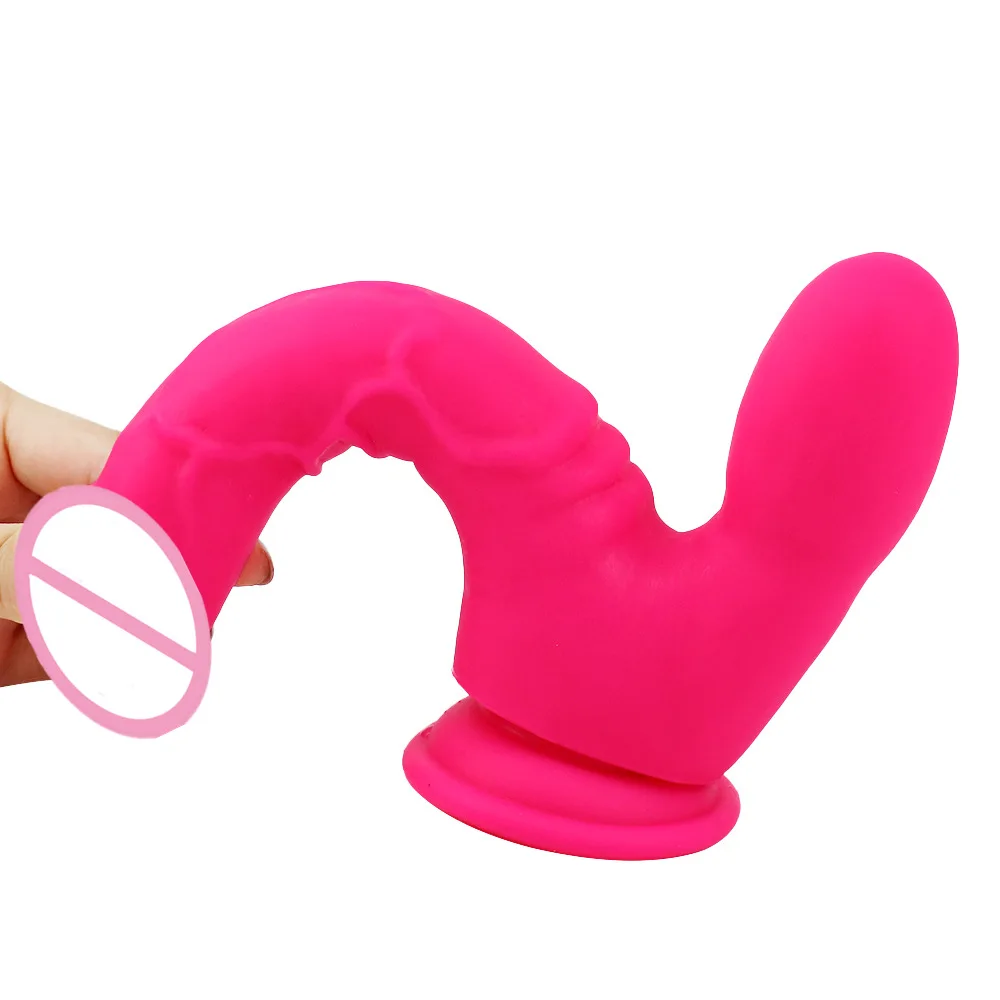 Női folyékony szilikon kétfejű dildó hamis szimulált nagy pénisz női Vigina és anális maszturbátorok számára Szexuális játékok szállítói - 5