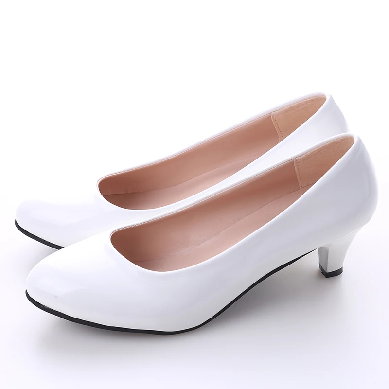 Női pumpák Meztelen sekély szájú női cipők Divat irodai munka Esküvői parti cipők Női alacsony sarkú cipők Nő Ősz Tavasz - 4