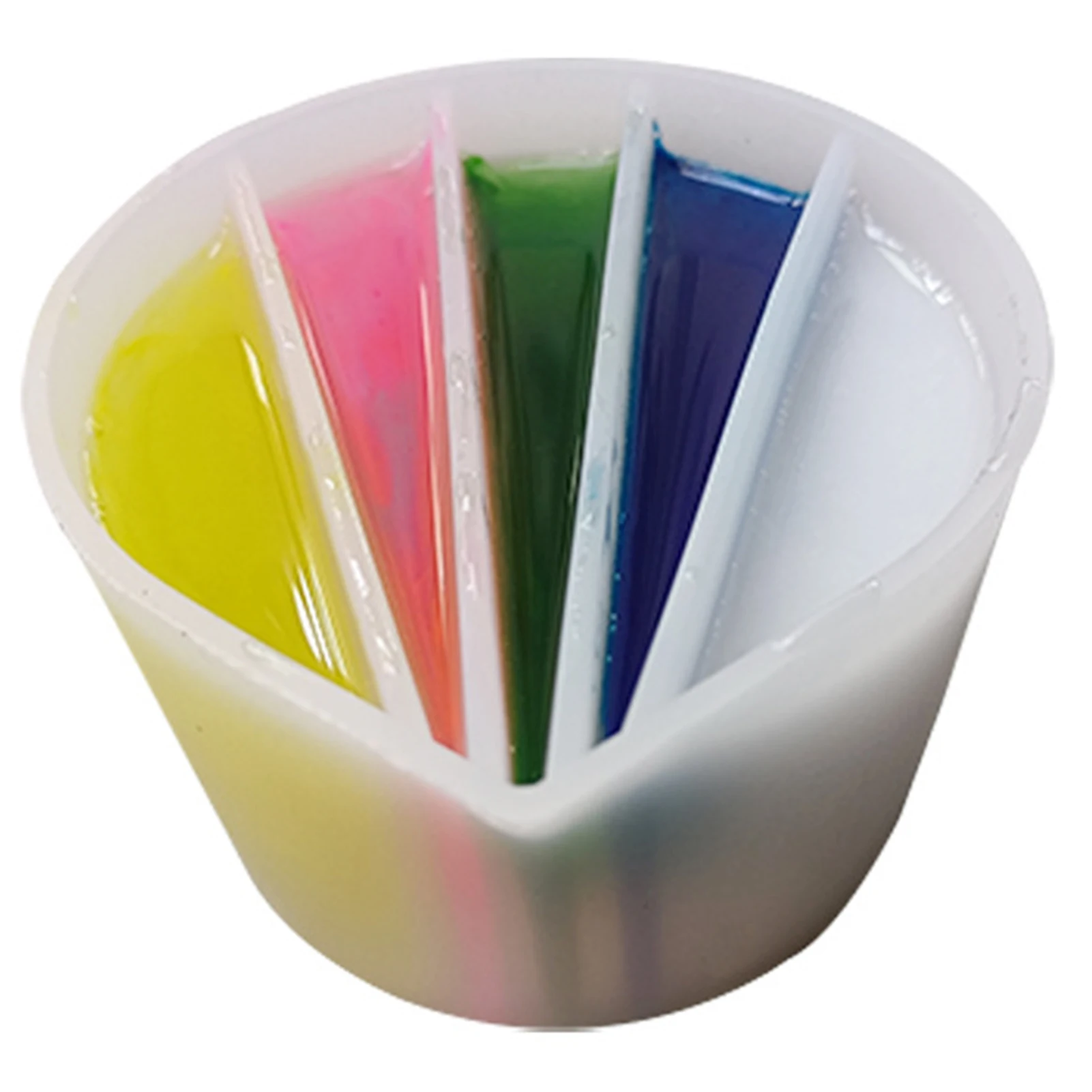 osztott csészék Festék Öntsük fel a csészét 2/3/4/5 csatornás elválasztók Fluid Art festékkeverő csészék DIY folyadékhoz Epoxi olaj festés készítése - 3
