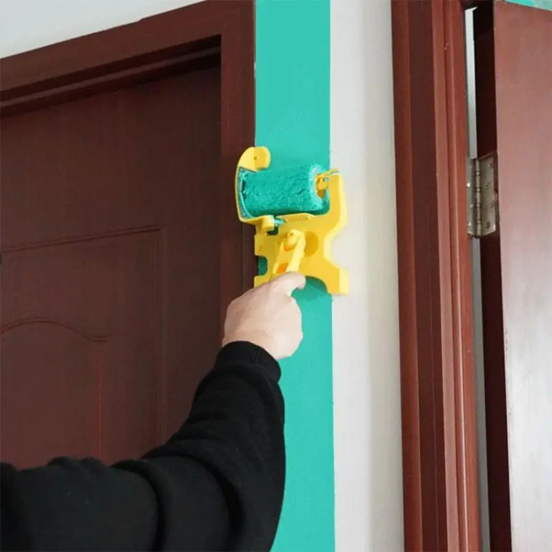 Paint Edger hengerkefe kézi tiszta vágású festékszegély hengerkefe hordozható festékszegélyező szerszám otthoni falfestéshez - 1