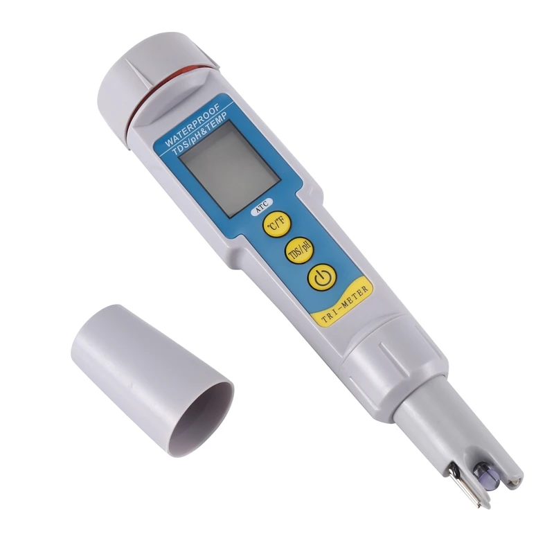 PH-986 vízmérő Vízminőség toll PH-986 Multifunkcionális PH / TDS / hőmérséklet-teszt Toll tesztelő Vízminőség-érzékelés - 4