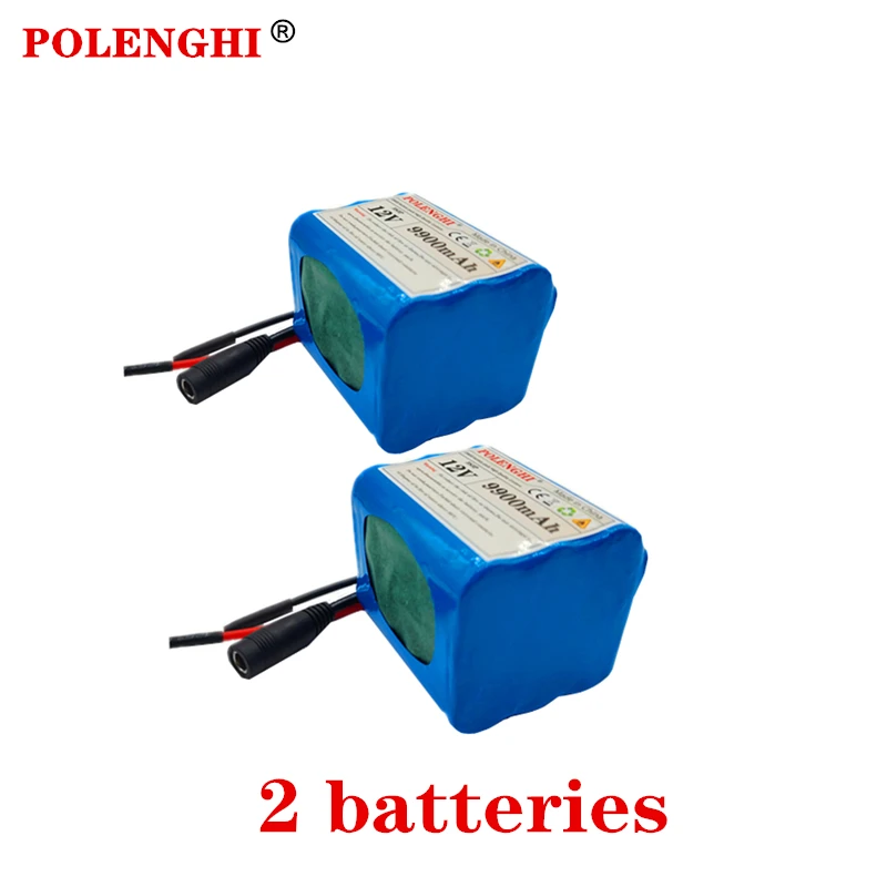 POLENGHI 100% valós kapacitású 3S3P akkumulátor 18650 lítium-ion 12V 16000mAh újratölthető akkumulátor BMS + DC12.6V töltővel - 5