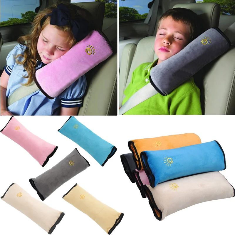 puha babapárna autó biztonsági öv ülés alvás pozicionáló heveder védje a vállpárnát állítsa be a jármű üléspárnáját gyermekek számára - 0