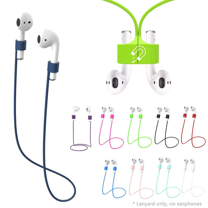  puha szilikon elveszett mágneses kötél fülhallgató Apple Airpods 2 1 3 Air Pods Pro Bluetooth vezeték nélküli fejhallgató fülhallgató szíj - 0
