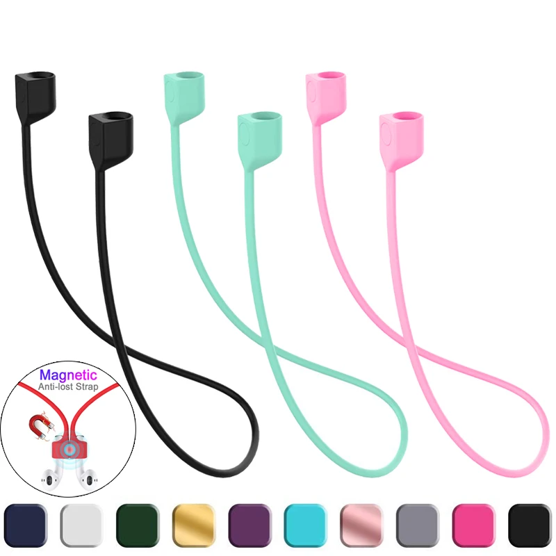  puha szilikon elveszett mágneses kötél fülhallgató Apple Airpods 2 1 3 Air Pods Pro Bluetooth vezeték nélküli fejhallgató fülhallgató szíj - 1
