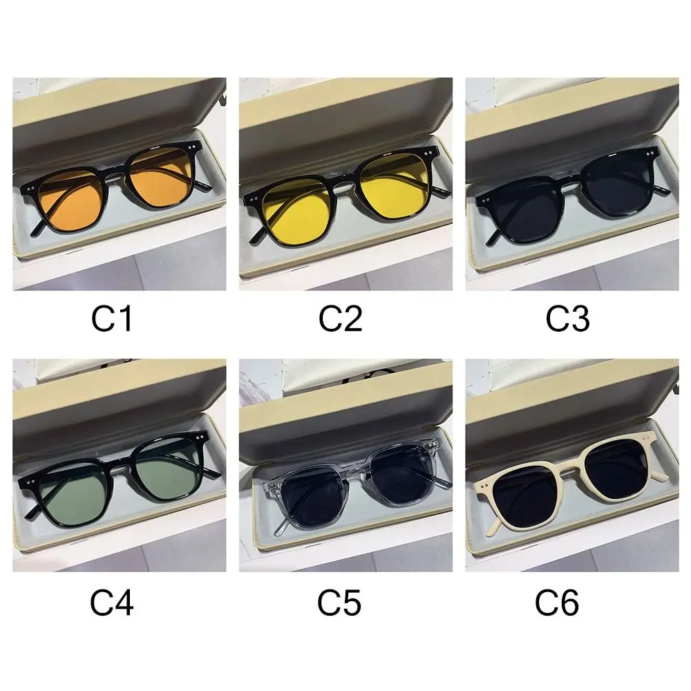 Retro fekete szemüveg Vintage szögletes napszemüveg Férfi árnyalatok Túlméretezett napszemüveg - 5