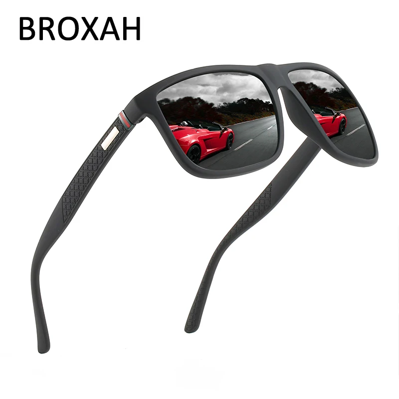 Retro szögletes napszemüveg polarizált férfiak 2023 Autós vezetői szemüveg tükörlencse árnyékolók UV400 Gafas De Soleil Homme - 0