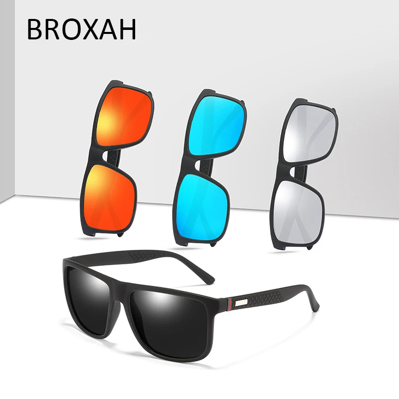 Retro szögletes napszemüveg polarizált férfiak 2023 Autós vezetői szemüveg tükörlencse árnyékolók UV400 Gafas De Soleil Homme - 1
