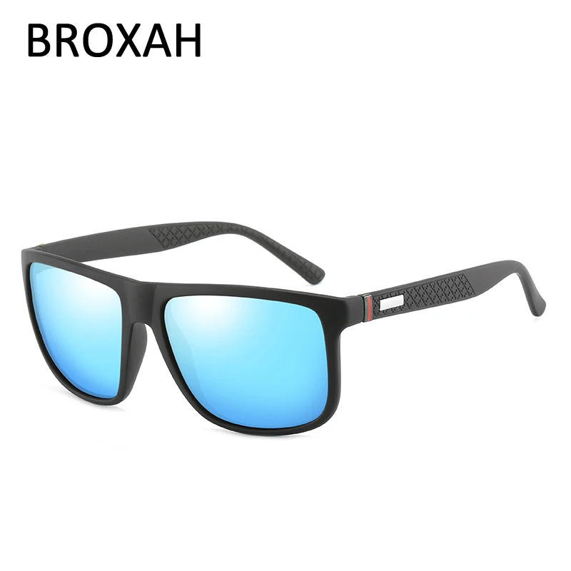 Retro szögletes napszemüveg polarizált férfiak 2023 Autós vezetői szemüveg tükörlencse árnyékolók UV400 Gafas De Soleil Homme - 2