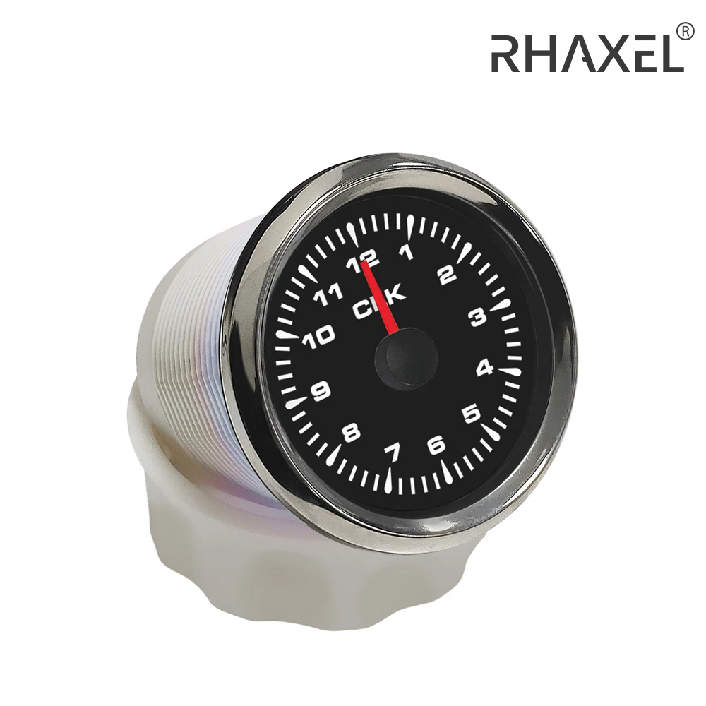 RHAXEL teherautó autójachtok óramérő 12 órás formátum 8 színnel háttérvilágítás 12V 24V 52mm - 4