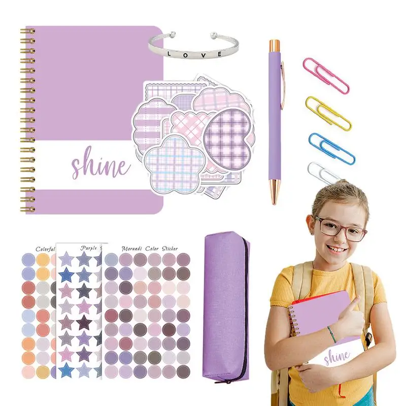 Scrapbook készlet lányoknak DIY Journal Kit napló kellékek készlet Születésnapi ajándékok Scrapbook cuccok Naplózó írószer készlet Kiváló - 0