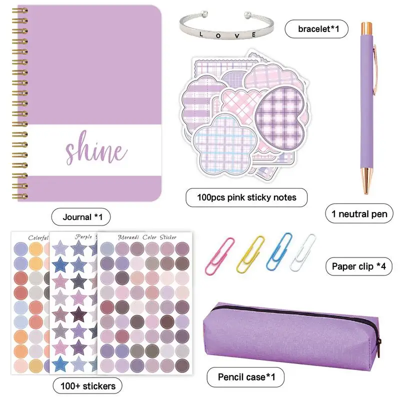 Scrapbook készlet lányoknak DIY Journal Kit napló kellékek készlet Születésnapi ajándékok Scrapbook cuccok Naplózó írószer készlet Kiváló - 1