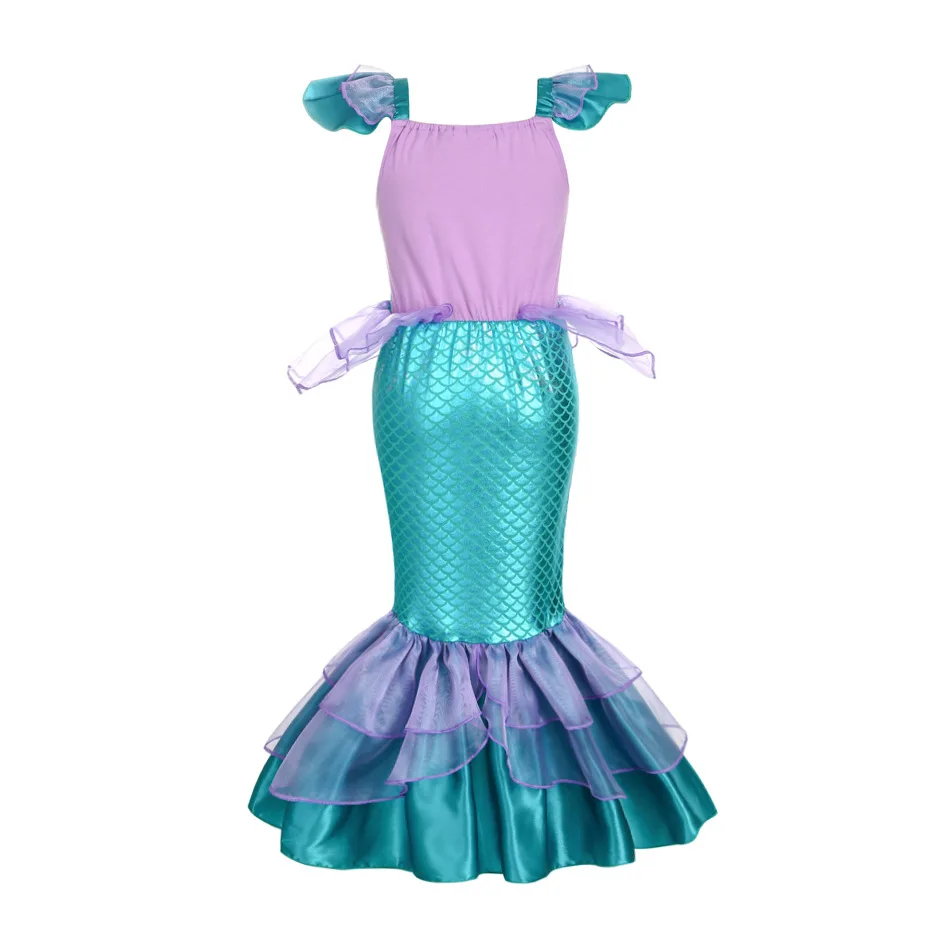 Sellő ruha lánynak Ocean témájú születésnapi zsúr hercegnő ruha ruhák Halloween jelmez gyerekeknek Vestidos - 1