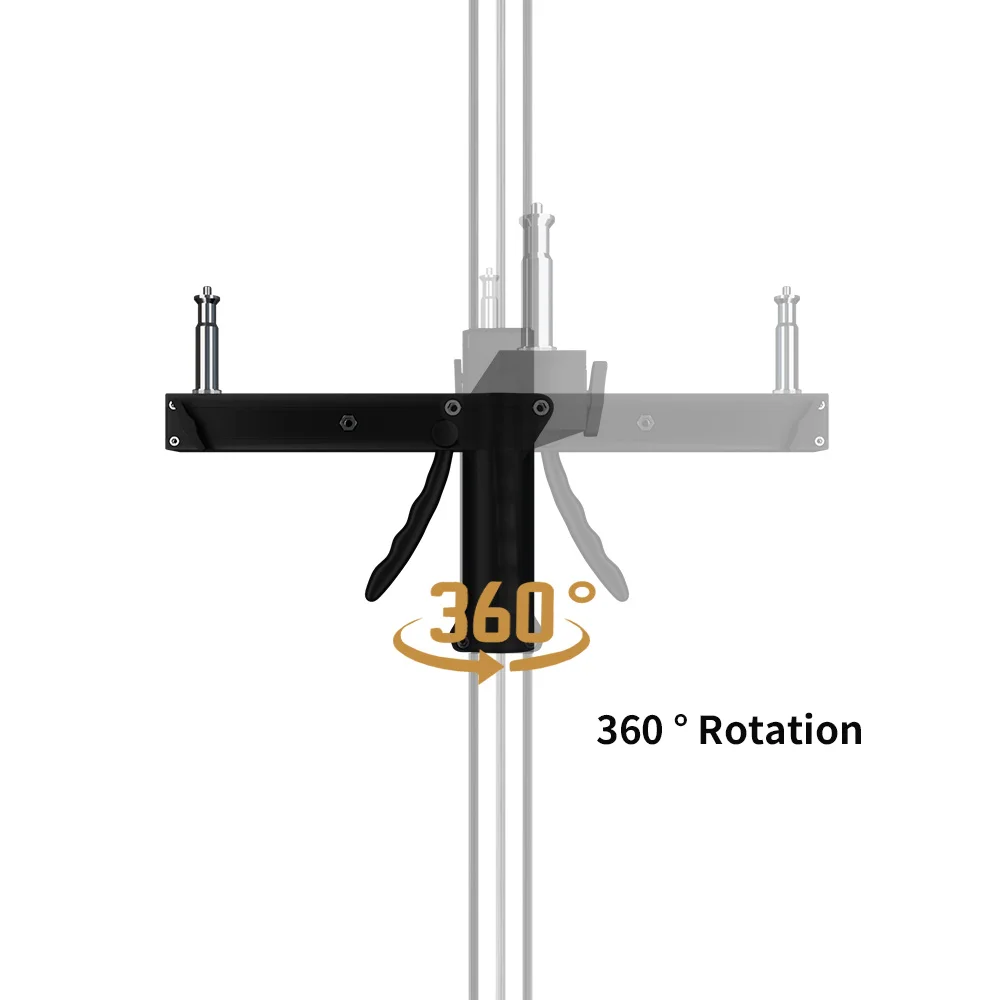 SH 63cm-190cm pisztolymarkolat könnyű állvány 1/4 és 3/8 csavar kerekekkel összecsukható állvány stúdióvakuhoz LED lámpa softbox COB fény - 5