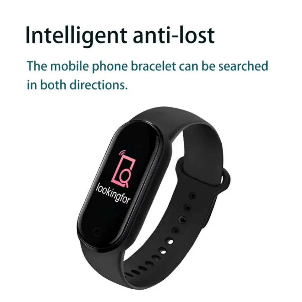 Smart Watch Férfi Női Fitnesz Sport Lépésszámlálók Karkötő Intelligens sáv Bluetooth zene Pulzusszám Fényképezés Okosóra Új - 5