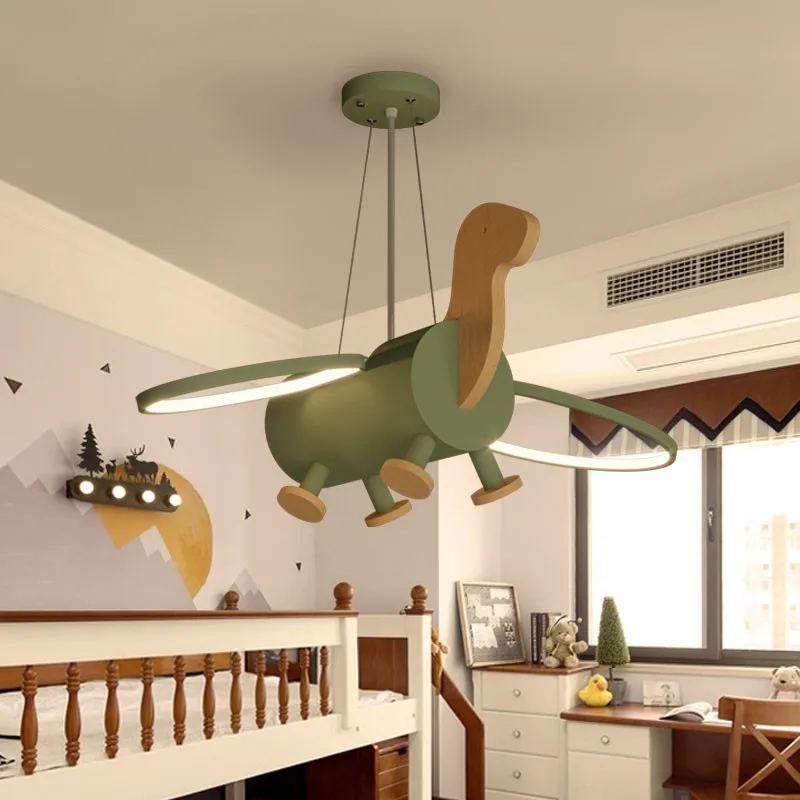 SOFEINA gyermek dinoszaurusz függőlámpa LED kreatív zöld rajzfilm lámpa gyerekeknek szoba óvoda távirányítóval - 2