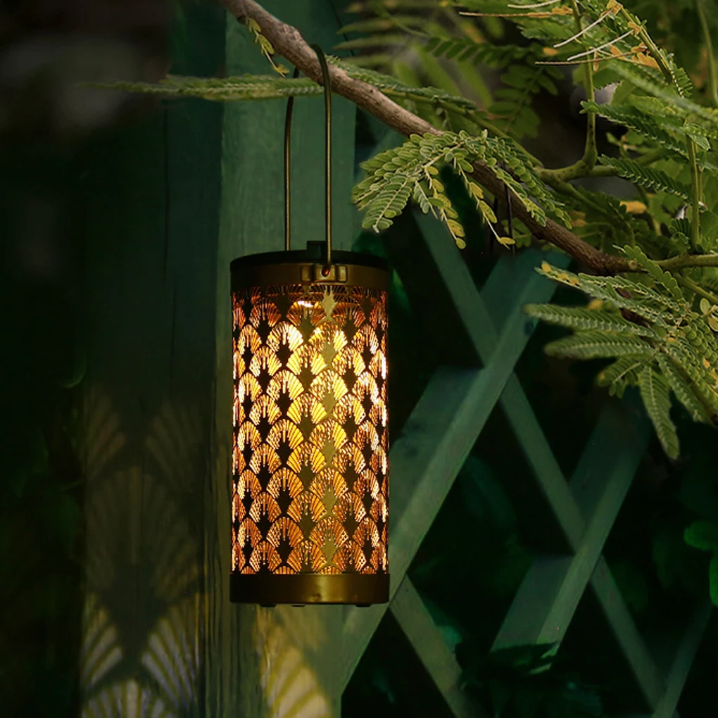 Solar vetítés lámpás kültéri vízálló vas tájfény dekoratív kerti fény vízálló kemping erkély légkör - 1