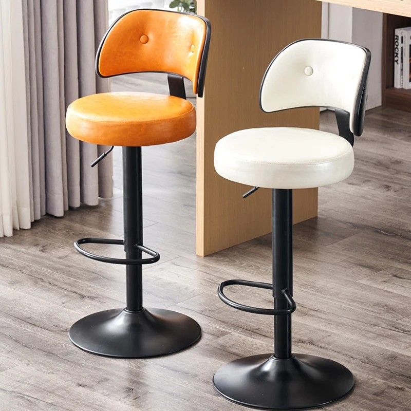 sziget étkezőasztal fém konyhapult székek bárszékek bankok szalon bőr pult székek Luxus Cafe Cadeiras bútor WZ - 1