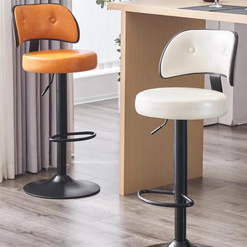 sziget étkezőasztal fém konyhapult székek bárszékek bankok szalon bőr pult székek Luxus Cafe Cadeiras bútor WZ - 2