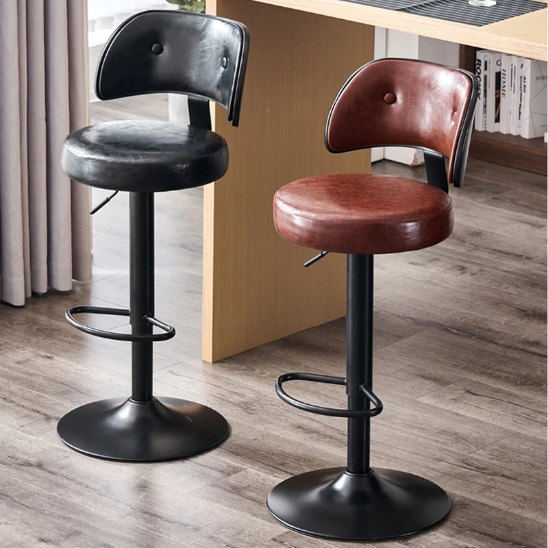 sziget étkezőasztal fém konyhapult székek bárszékek bankok szalon bőr pult székek Luxus Cafe Cadeiras bútor WZ - 3