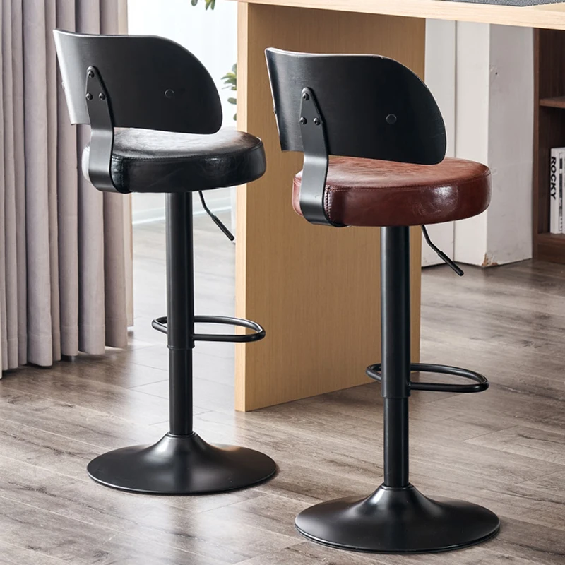 sziget étkezőasztal fém konyhapult székek bárszékek bankok szalon bőr pult székek Luxus Cafe Cadeiras bútor WZ - 4