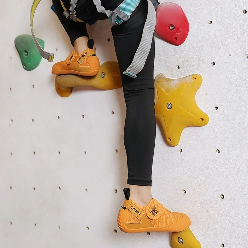Sziklamászó edzőcipők fiúknak, lányoknak Sziklamászó cipők gyerekeknek beltéri mászócipők kültéri kezdők belépő szint - 5