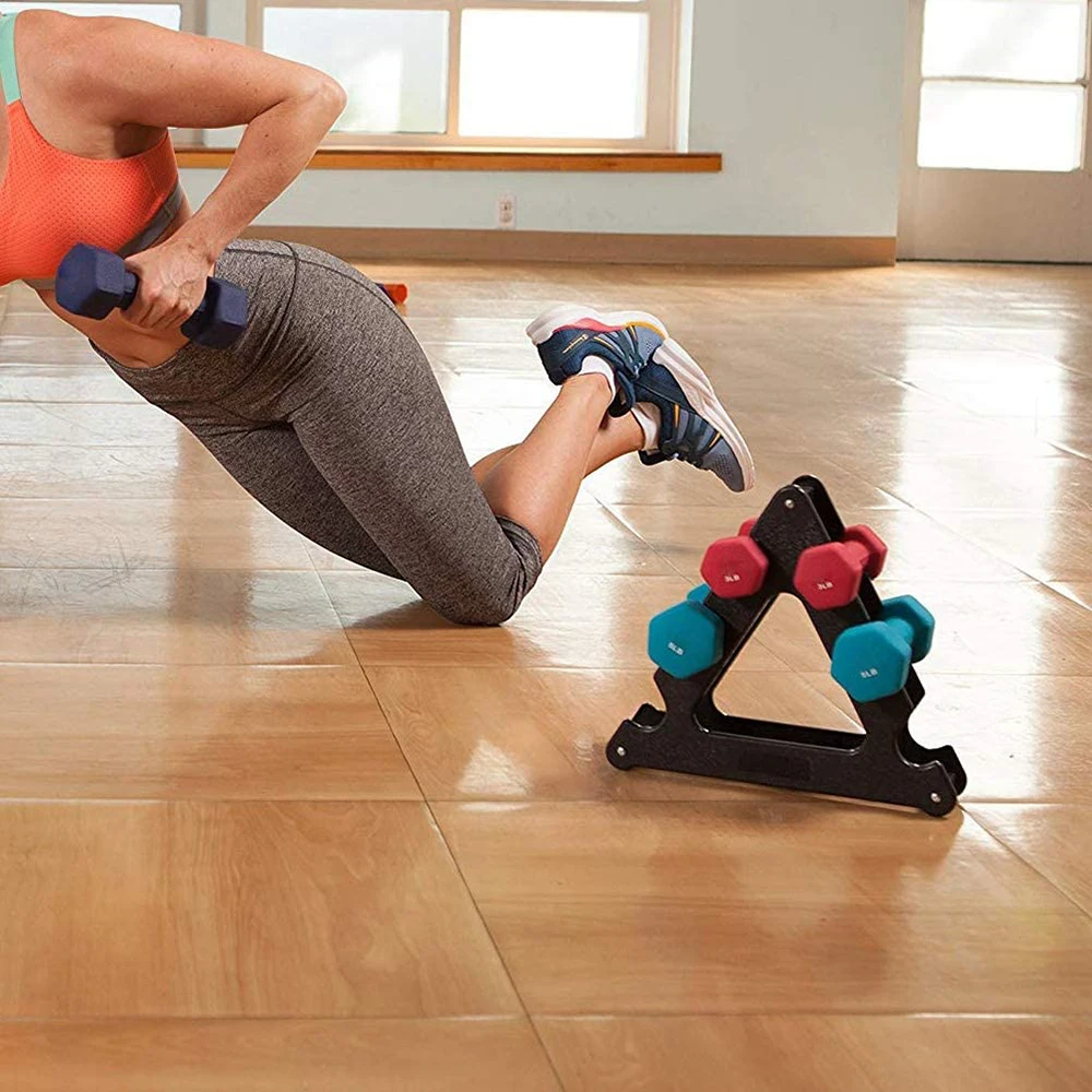 Súlyzóállvány kompakt súlyzókonzol szabad súlyú állvány otthoni edzőtermi edzéshez Súlyemelő állvány padlókonzol - 3