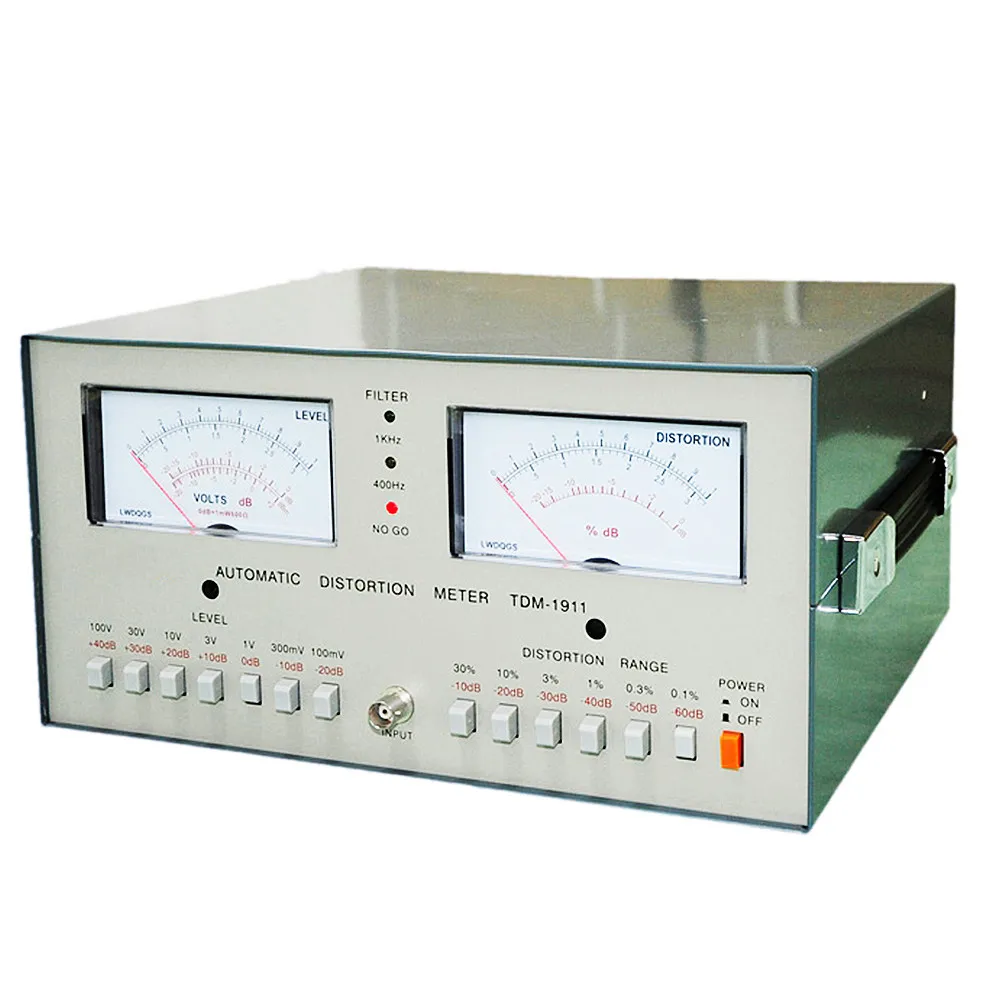 TDM1911 0,01% ~ 30% Automatikus audio torzításmérő 100mV ~ 100V elektromos szintmérő Érzékelő jel hullámforma tisztaság teszter - 2