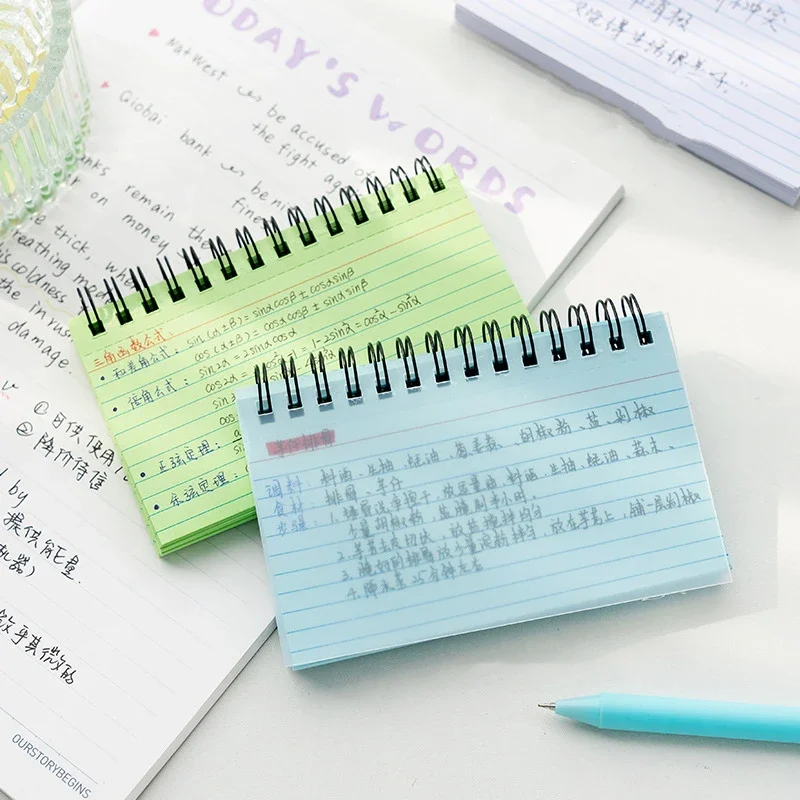 tekercses jegyzetfüzet Egyszerű letéphető könyv 50 lap többsoros színes papír Hordozható jegyzetek Feljegyzés a tanuláshoz Office iskolai napló - 2