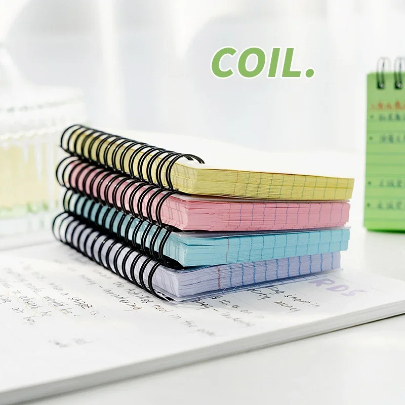 tekercses jegyzetfüzet Egyszerű letéphető könyv 50 lap többsoros színes papír Hordozható jegyzetek Feljegyzés a tanuláshoz Office iskolai napló - 3