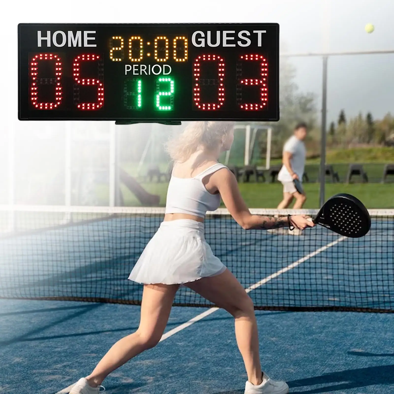 Tenisz kottakészítő Professzionális digitális eredménytábla Hordozható eredménymérő asztaliteniszhez Baseball Sport játékok Beltéri kültéri - 2