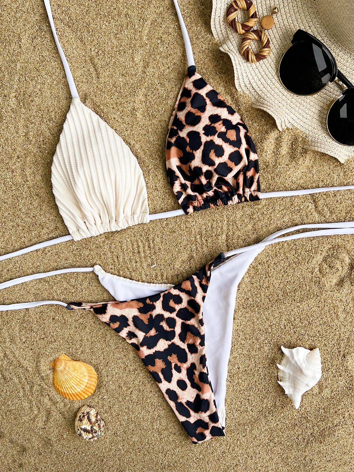 Thong Micro Bikini 2023 Szexi női fürdőruha fürdőruha Női patchwork Bikini szett fürdőruha Fürdőruha Fürdőruhák Strandruházat - 5