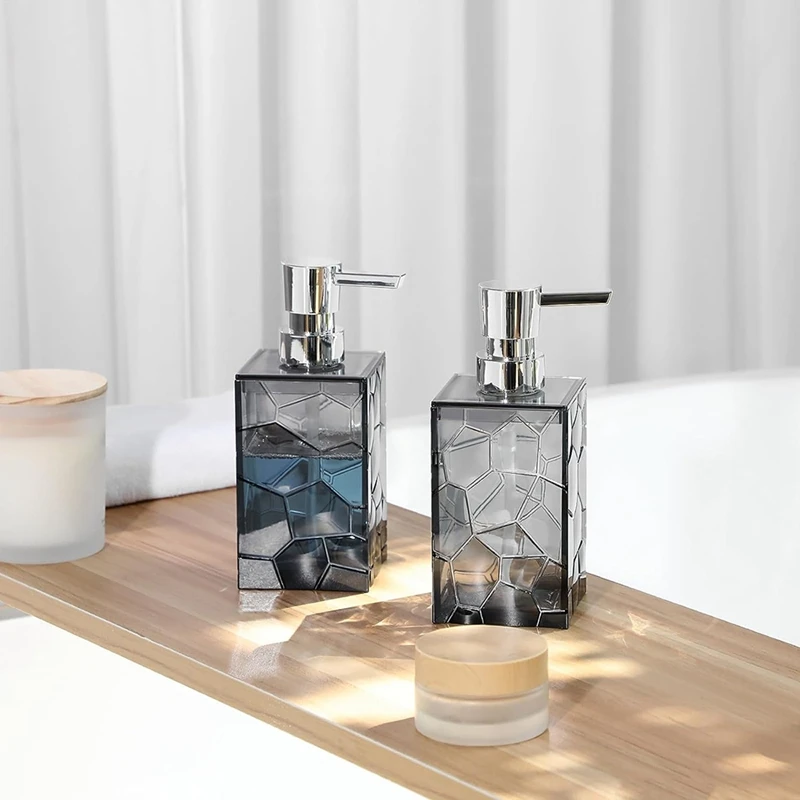 Top ajánlatok Hands szappanadagoló, átlátszó akril műanyag folyékony szivattyús palackok Újratölthető lotion adagoló fürdőszobai dekorációhoz - 4