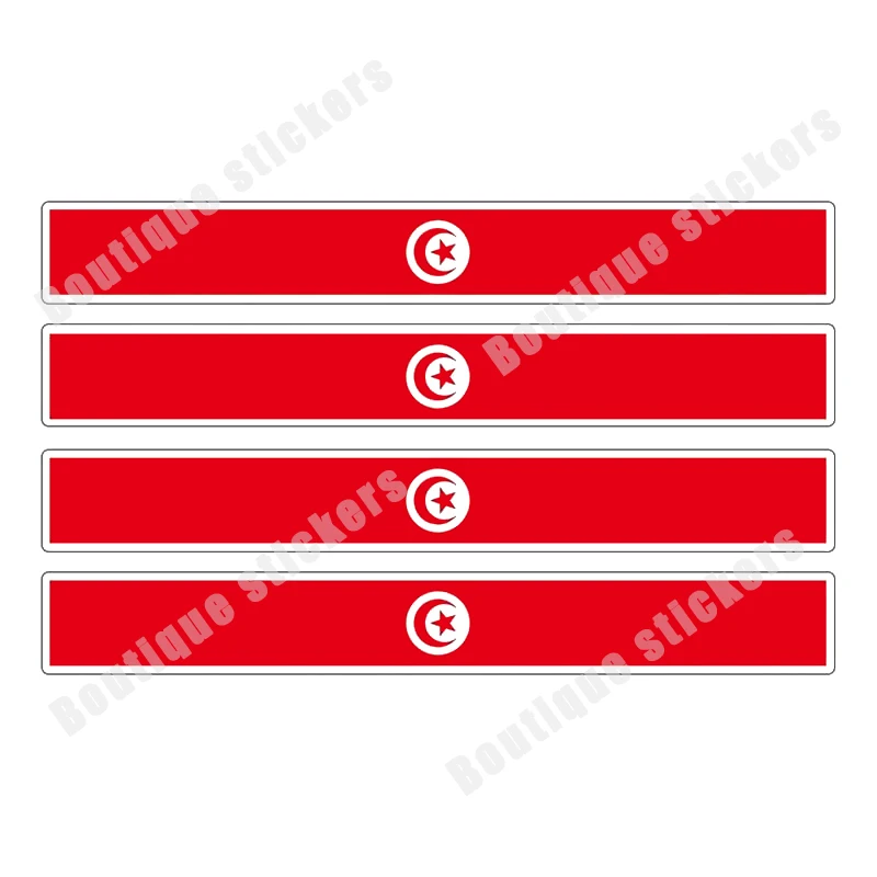 Tunézia zászló Nemzeti embléma matrica Kiváló matricák Autó Motocross Verseny Laptop sisak Vízálló fényvédő Autó dekoráció - 3