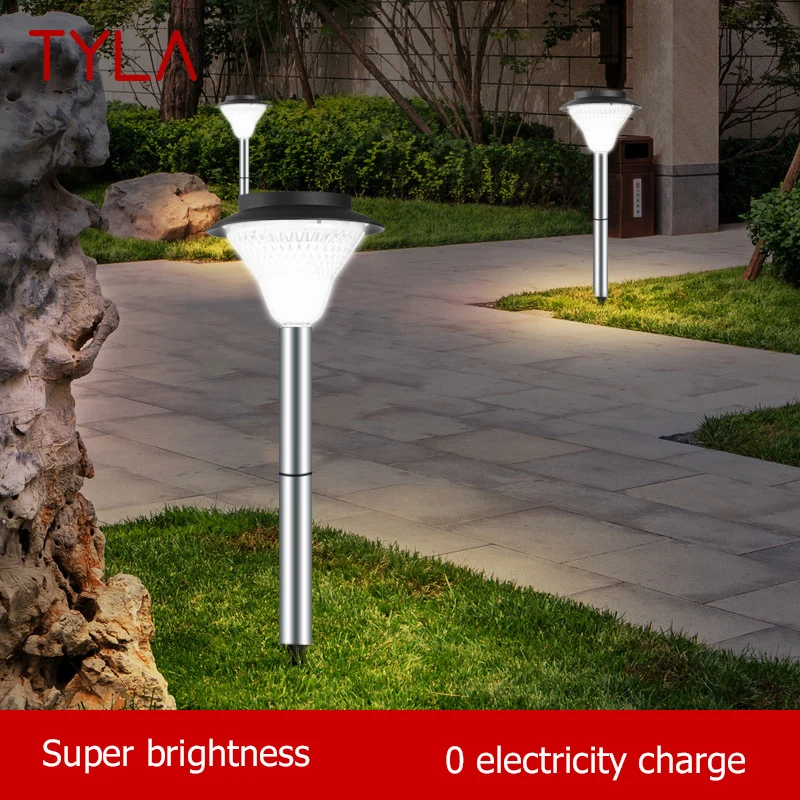 TYLA napelemes lámpa modern fűlámpa LED vízálló IP65 kültéri dekoratív udvari park kertjéhez - 0
