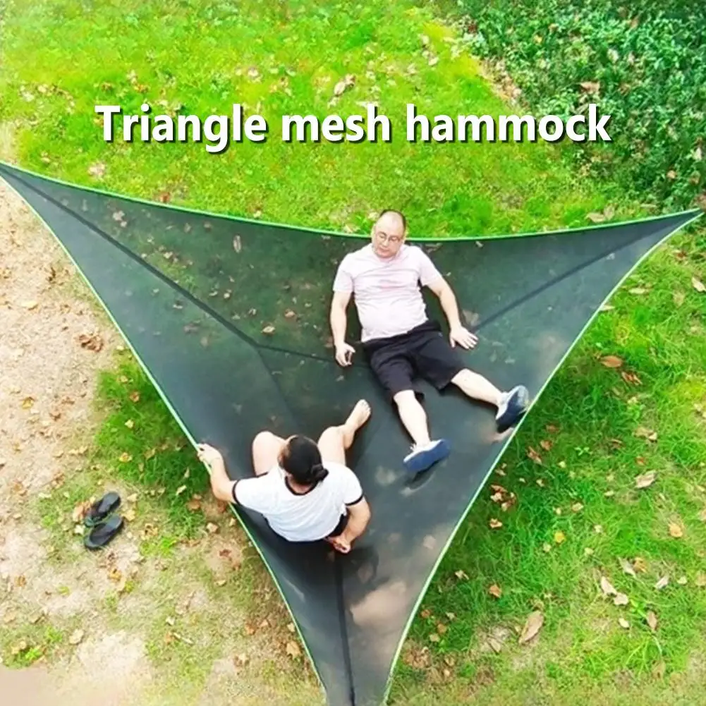 Többszemélyes függőágy 3 pontos kialakítású háromszög függőágy sátor felfüggesztő készlet utazáshoz háztáji kültéri kerti kemping - 0