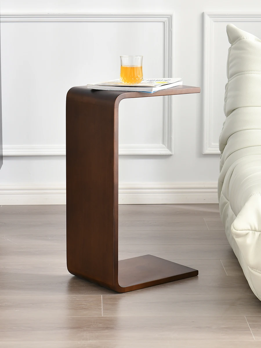 tömörfa Egyszerű kisasztal mobil Modern éjjeliszekrény kanapé Nordic Creative Corner Table Nappali Erkély Multifunkcionális C - 3
