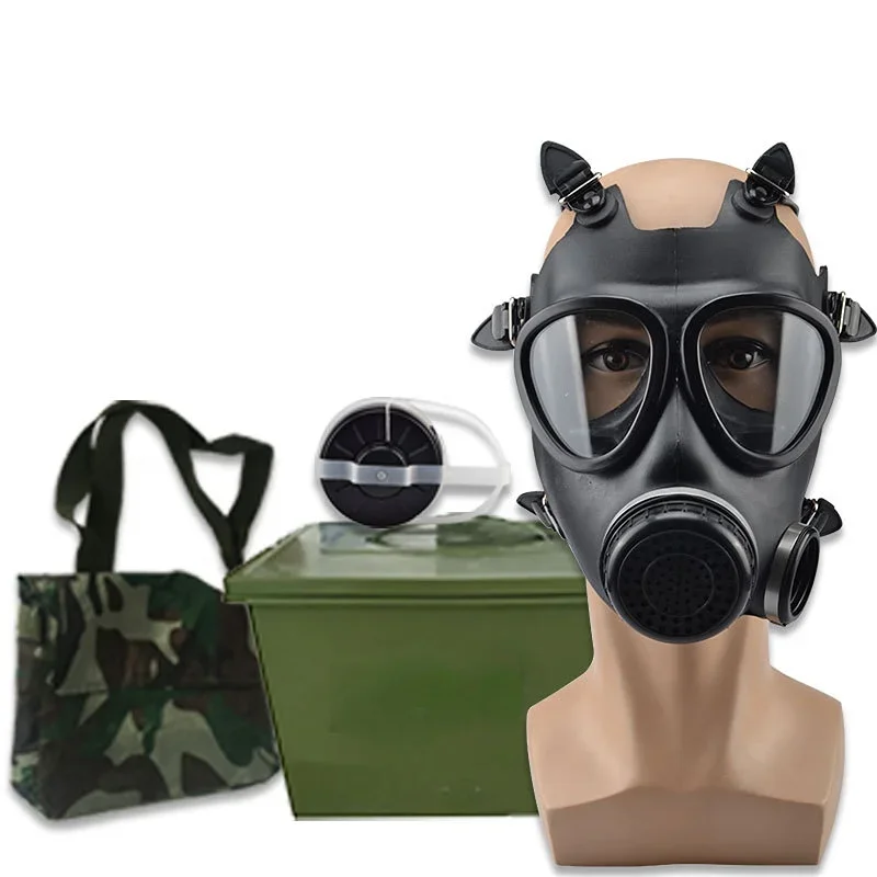 Tűzvédelmi gyakorlat 87 típus Nagy mező nézet Vegyi spray terrorizmus elleni küzdelem taktikai védő légzőkészülék porgáz maszk katonai védelem - 5