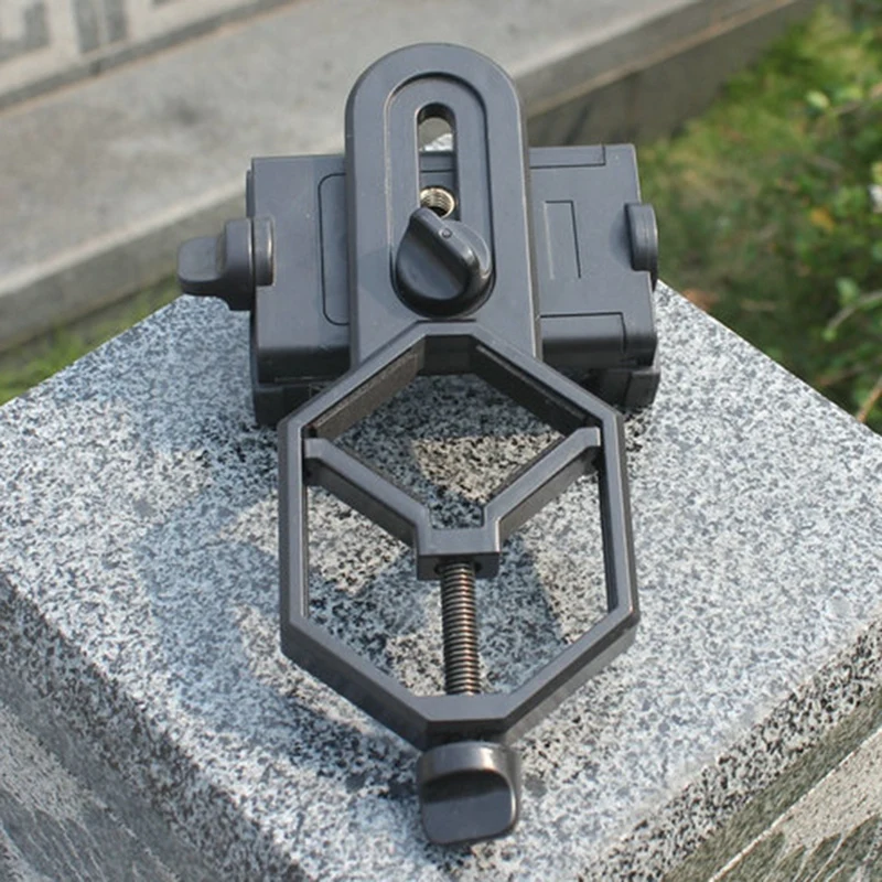 univerzális mobiltelefon állítható adapter Mikroszkóp spotting scope távcső klip konzol mobiltelefon tartó - 1