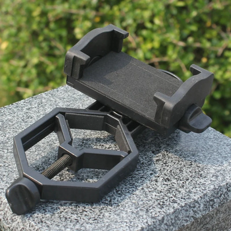 univerzális mobiltelefon állítható adapter Mikroszkóp spotting scope távcső klip konzol mobiltelefon tartó - 4