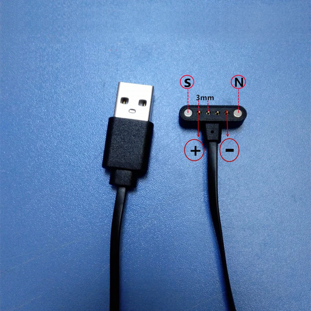  univerzális T-alakú mágneses töltőkábel intelligens óra karkötő mágneses adattöltő kábel 4 tűs USB táptöltő - 4