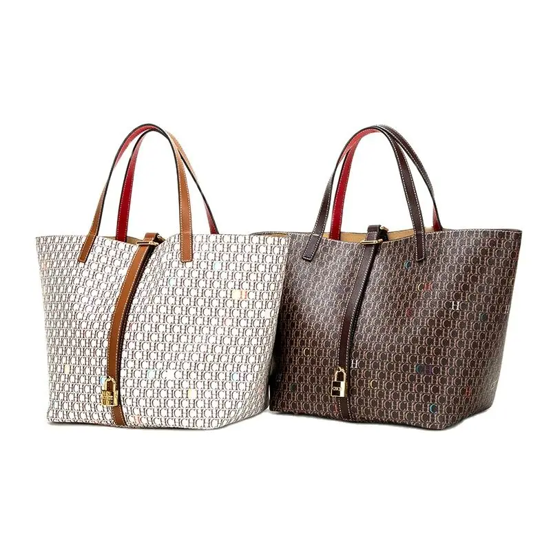 Vadonatúj luxustervező nagy kapacitású táskák irodai nőknek 2023 Trends Designer PVC vásárlói váll bevásárlótáska - 0