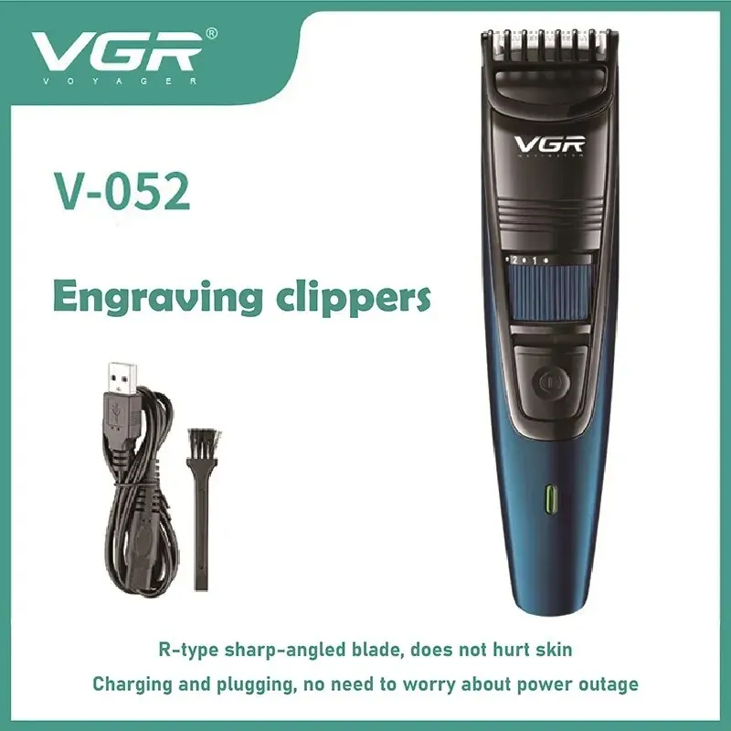 VGR Szakállvágó férfiaknak Hajnyírók Újratölthető elektromos borotva állítható hajvágó vezeték nélküli borbélyvágó - 0