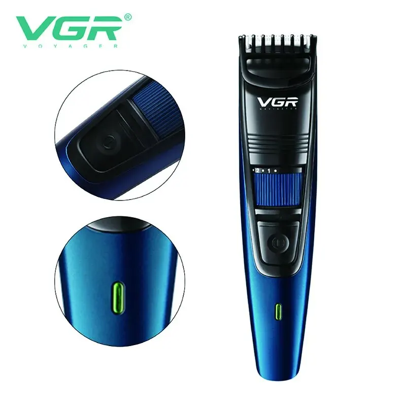 VGR Szakállvágó férfiaknak Hajnyírók Újratölthető elektromos borotva állítható hajvágó vezeték nélküli borbélyvágó - 2