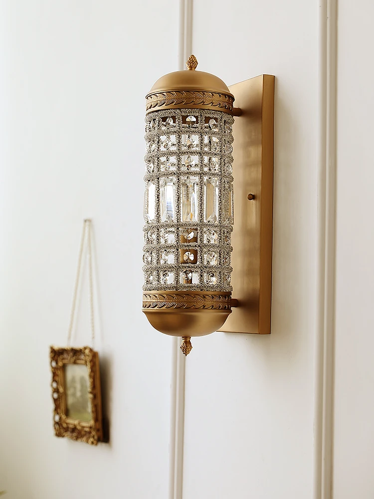 Vintage hálószoba fali lámpa beltéri fali lámpa kávézó világításhoz Luxus tükör led Nappali folyosó Lépcső led Fali sconce - 0