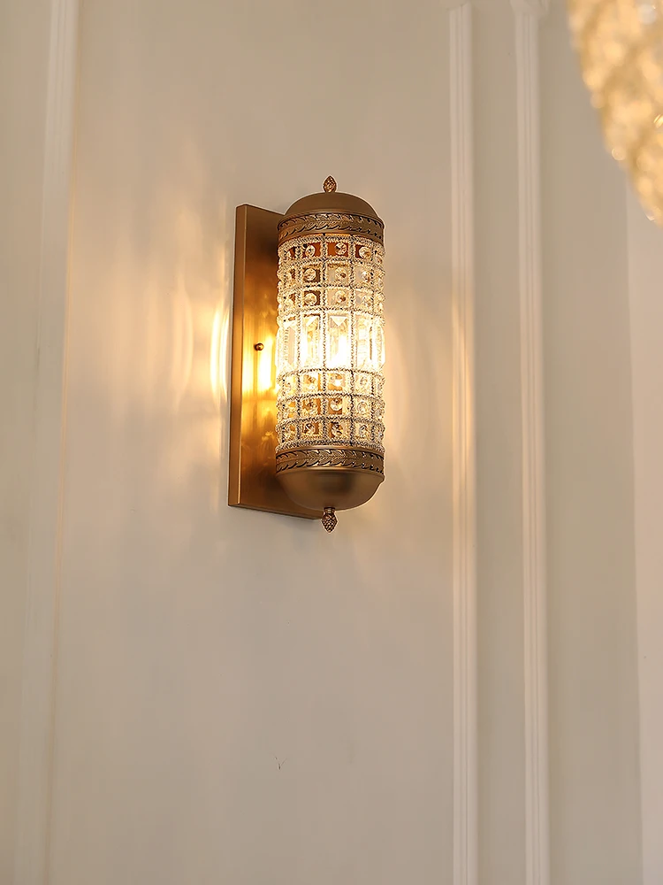 Vintage hálószoba fali lámpa beltéri fali lámpa kávézó világításhoz Luxus tükör led Nappali folyosó Lépcső led Fali sconce - 2
